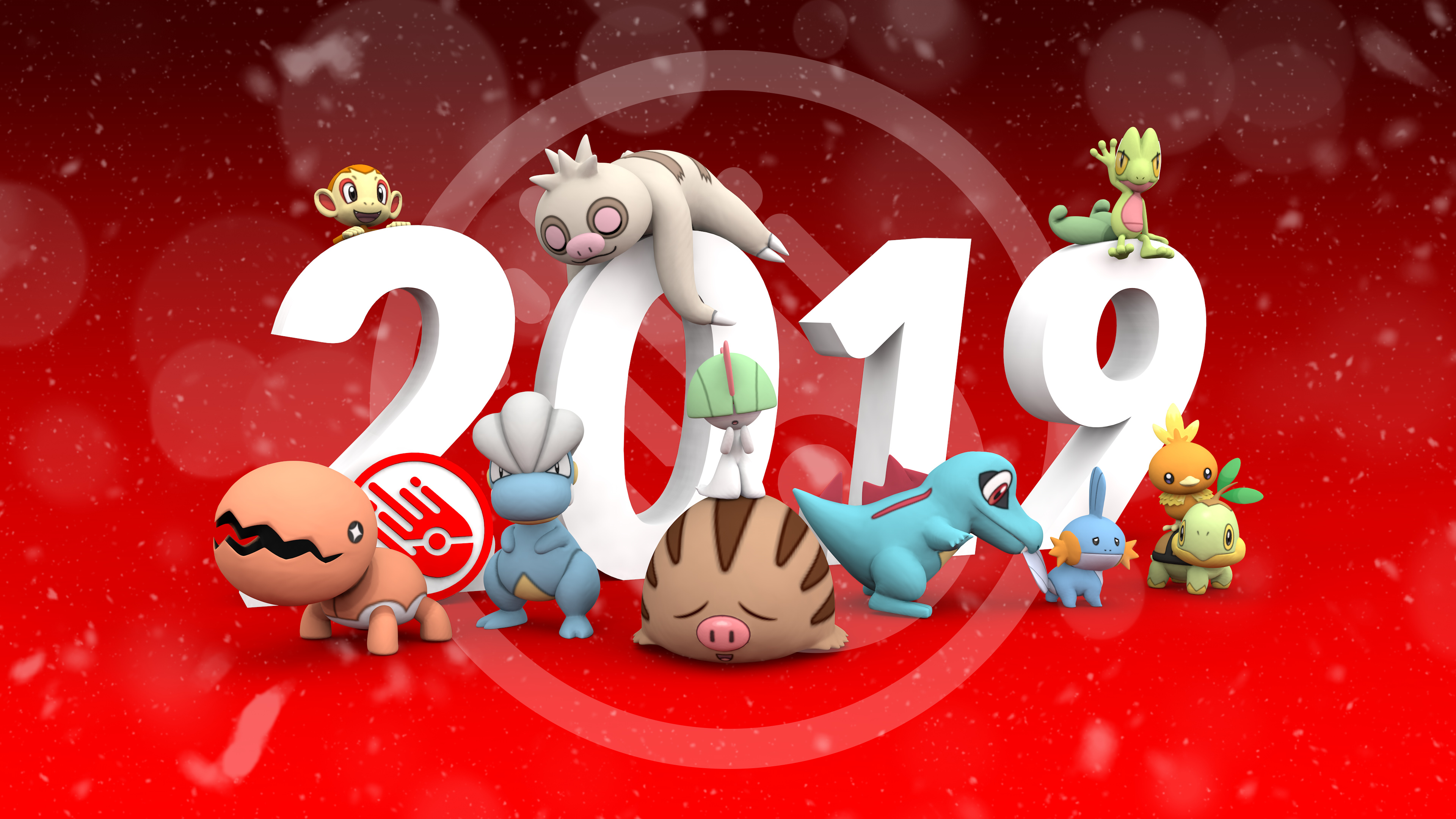 Обои мультфильм, красный цвет, Счастлив, событие, праздник в разрешении 3840x2160