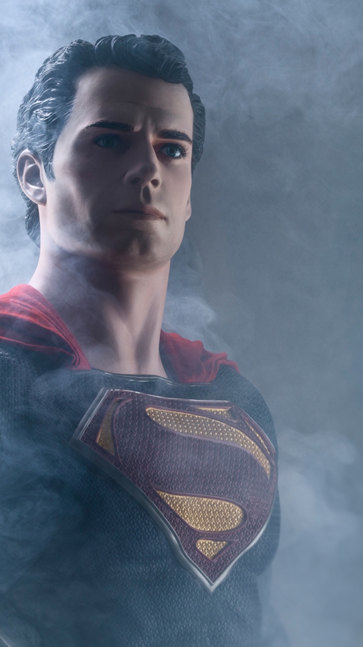 Обои Генри кавилл, человек из стали, цифровое искусство, Лига справедливости, небо в разрешении 720x1280