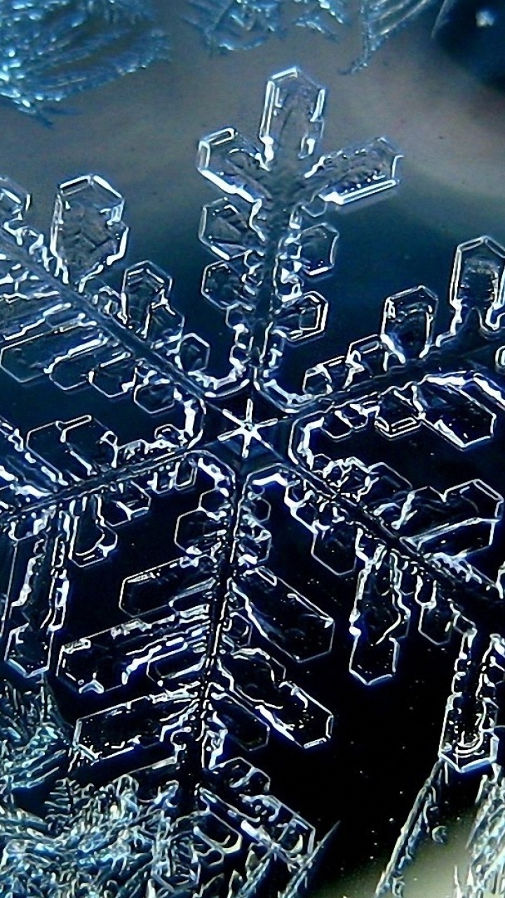 Обои зима, замораживание, мороз, вода, Снежинка в разрешении 720x1280