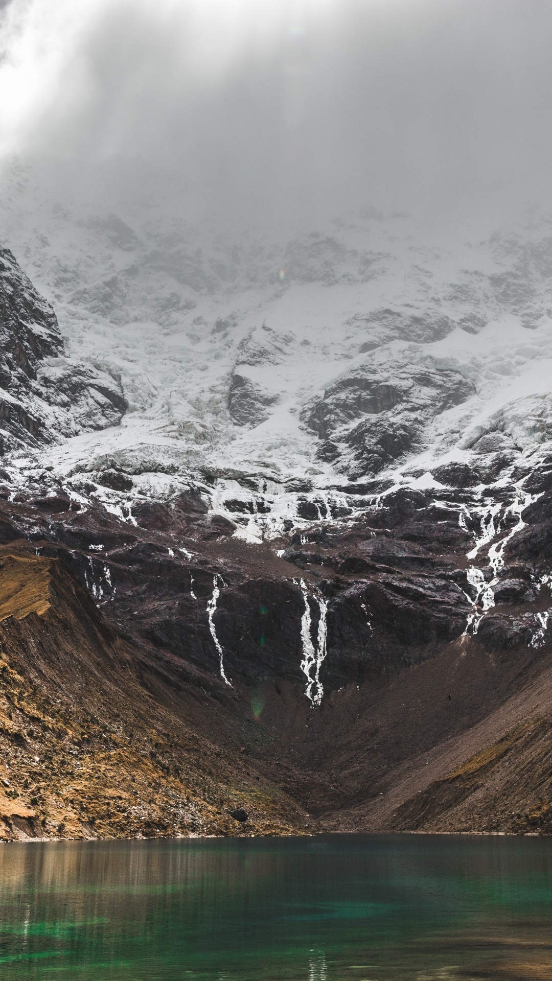 Обои горный рельеф, гора, природа, природный ландшафт, вода в разрешении 1080x1920