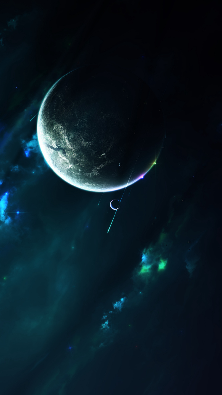 Обои земля, планета, космическое пространство, астрономический объект, атмосфера в разрешении 750x1334