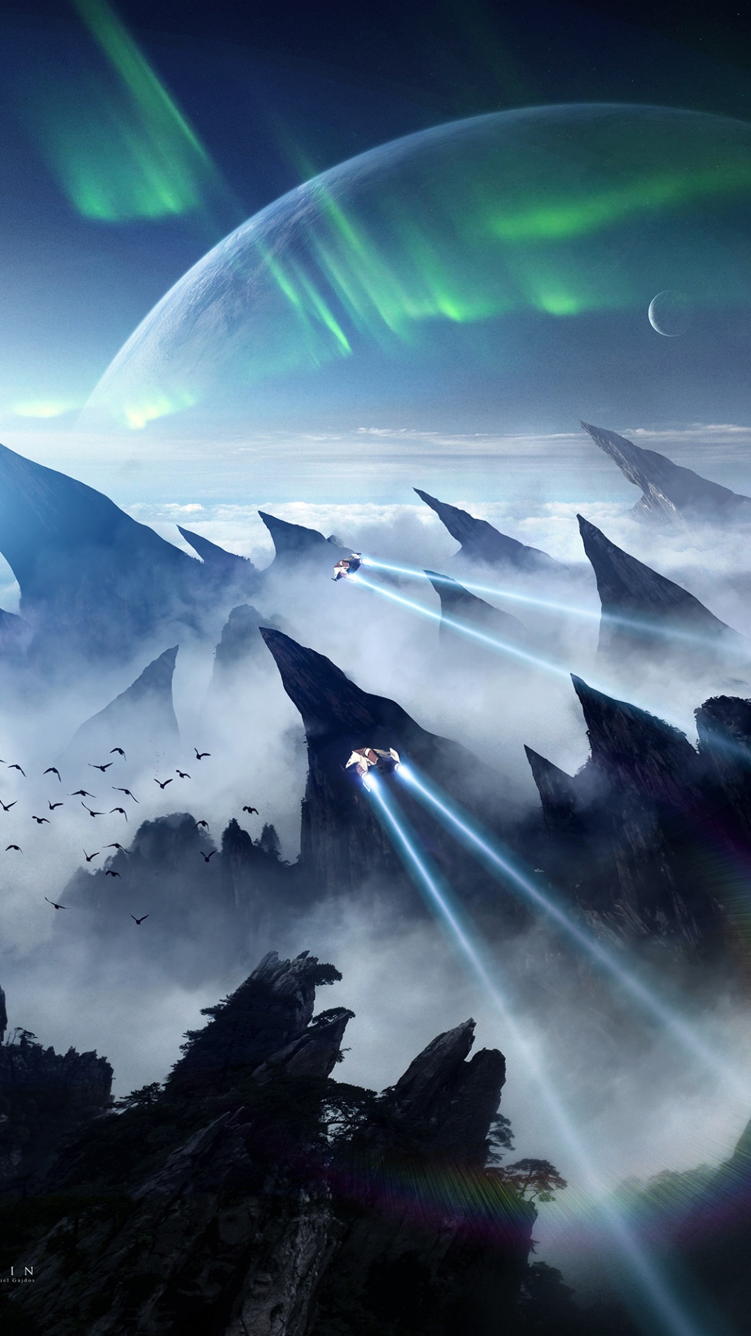 Обои атмосфера, космос, облако, мир, видеоигра в разрешении 1080x1920