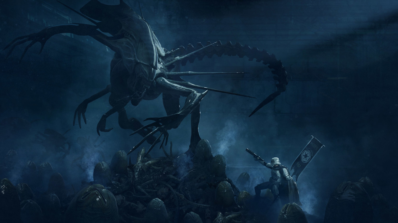 Обои звездные войны инопланетянин, Дарт Вейдер, иностранец, звездные войны, штурмовик в разрешении 1280x720