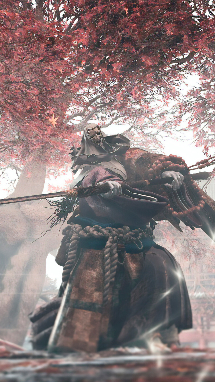 Обои Sekiro: Shadows Die Twice, компьютерная игра, игры, бой, броня для  iPhone 6, 6S, 7, 8 бесплатно, заставка 750x1334 - скачать картинки и фото