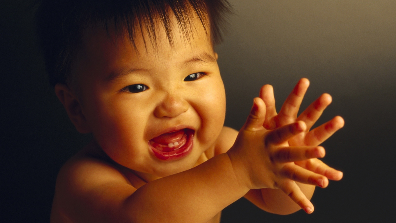 Обои младенец, эмоция, ребенок, нос, щека в разрешении 1366x768