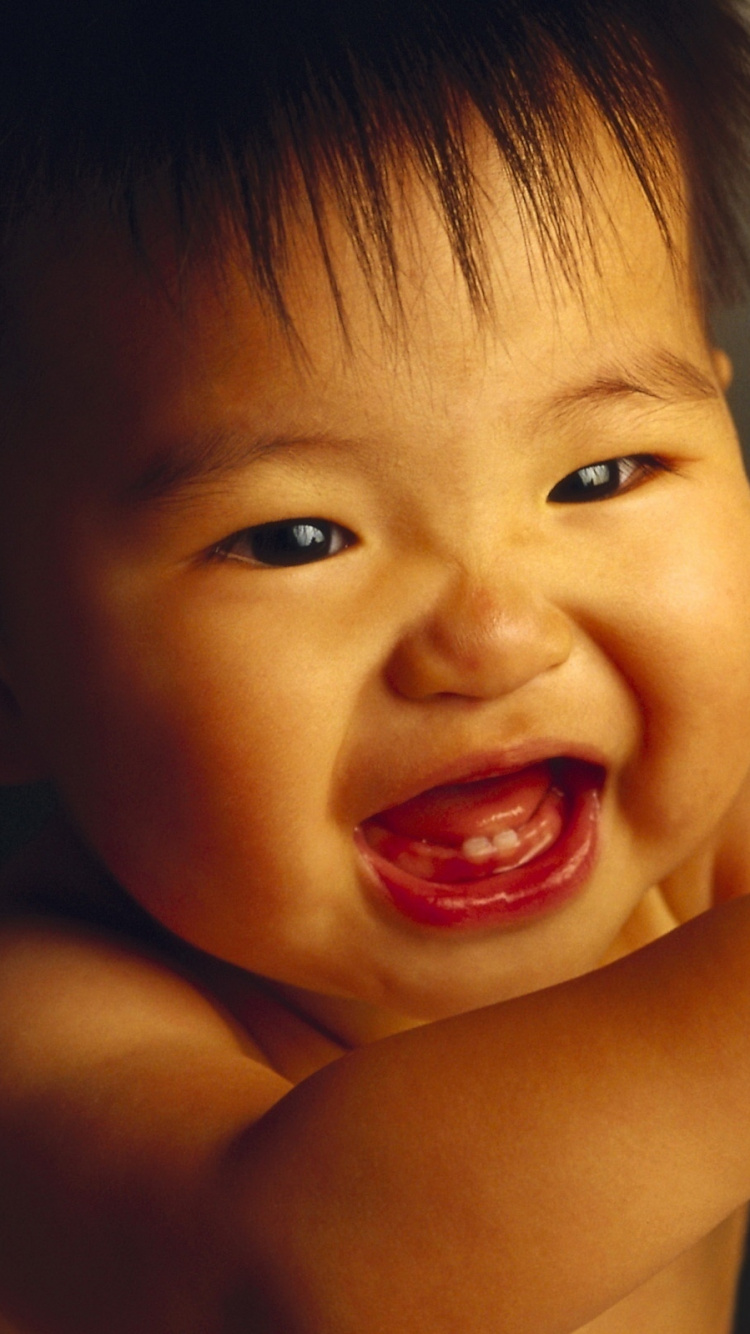 Обои младенец, эмоция, ребенок, нос, щека в разрешении 750x1334