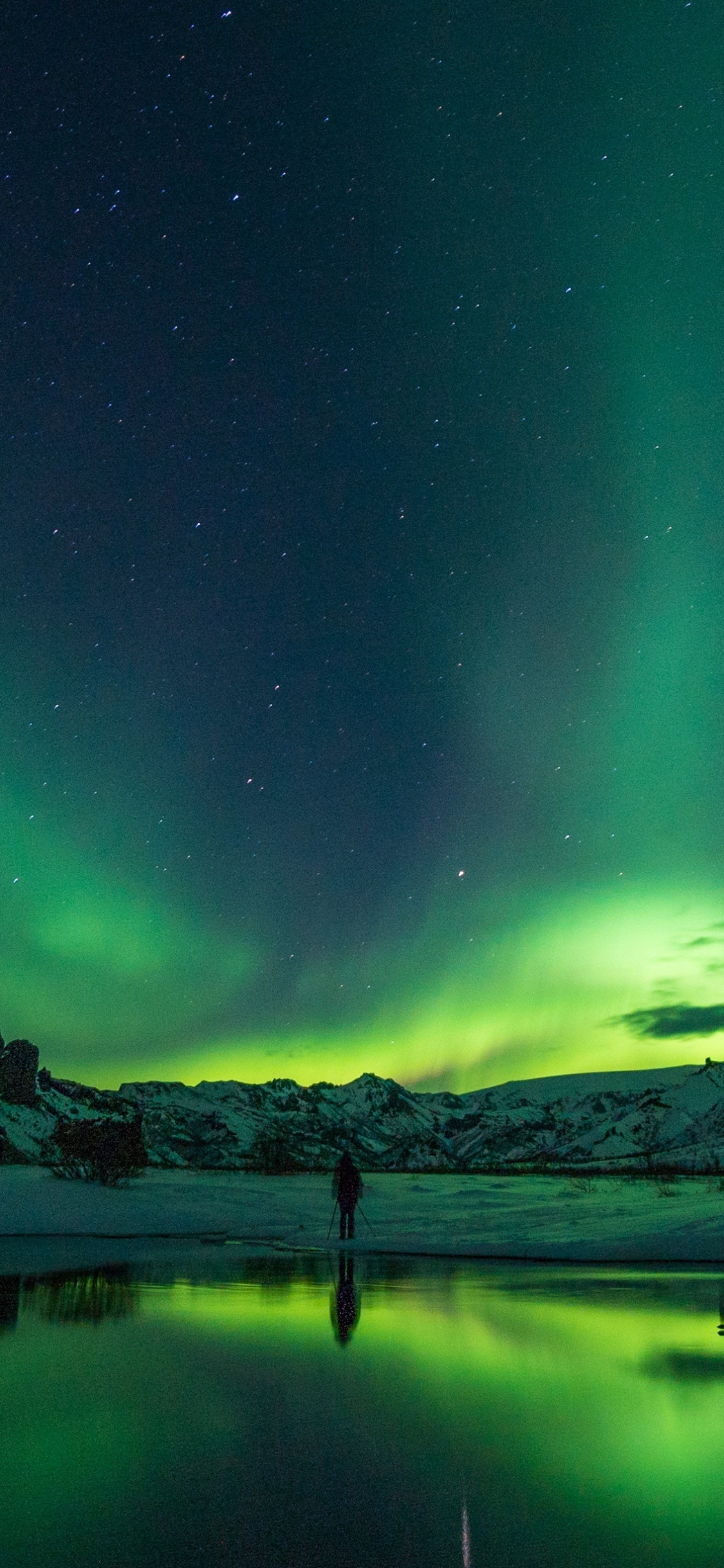 Обои Аврора, путешествие, природа, атмосфера, пейзаж в разрешении 1125x2436