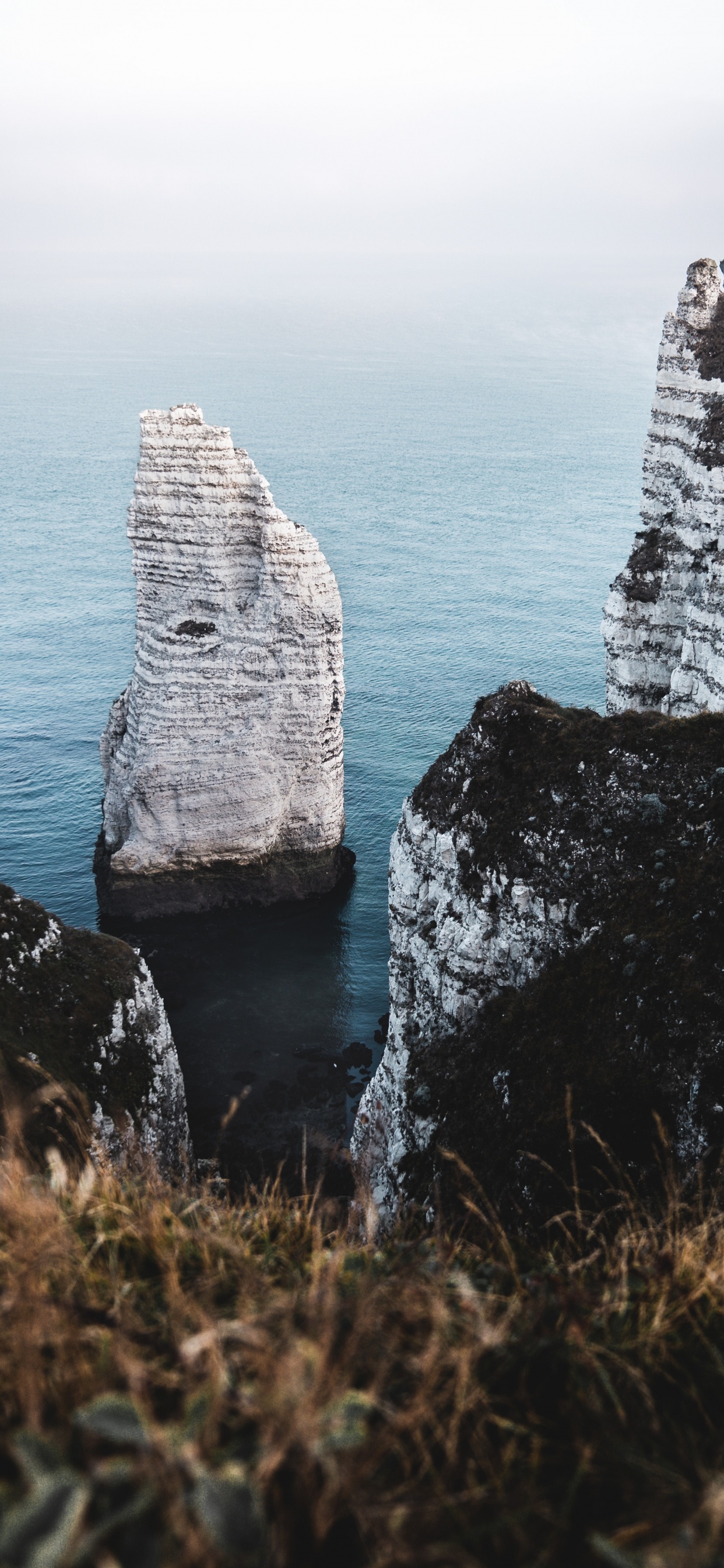 Обои рок, море, обрыв, океан, вода в разрешении 1242x2688