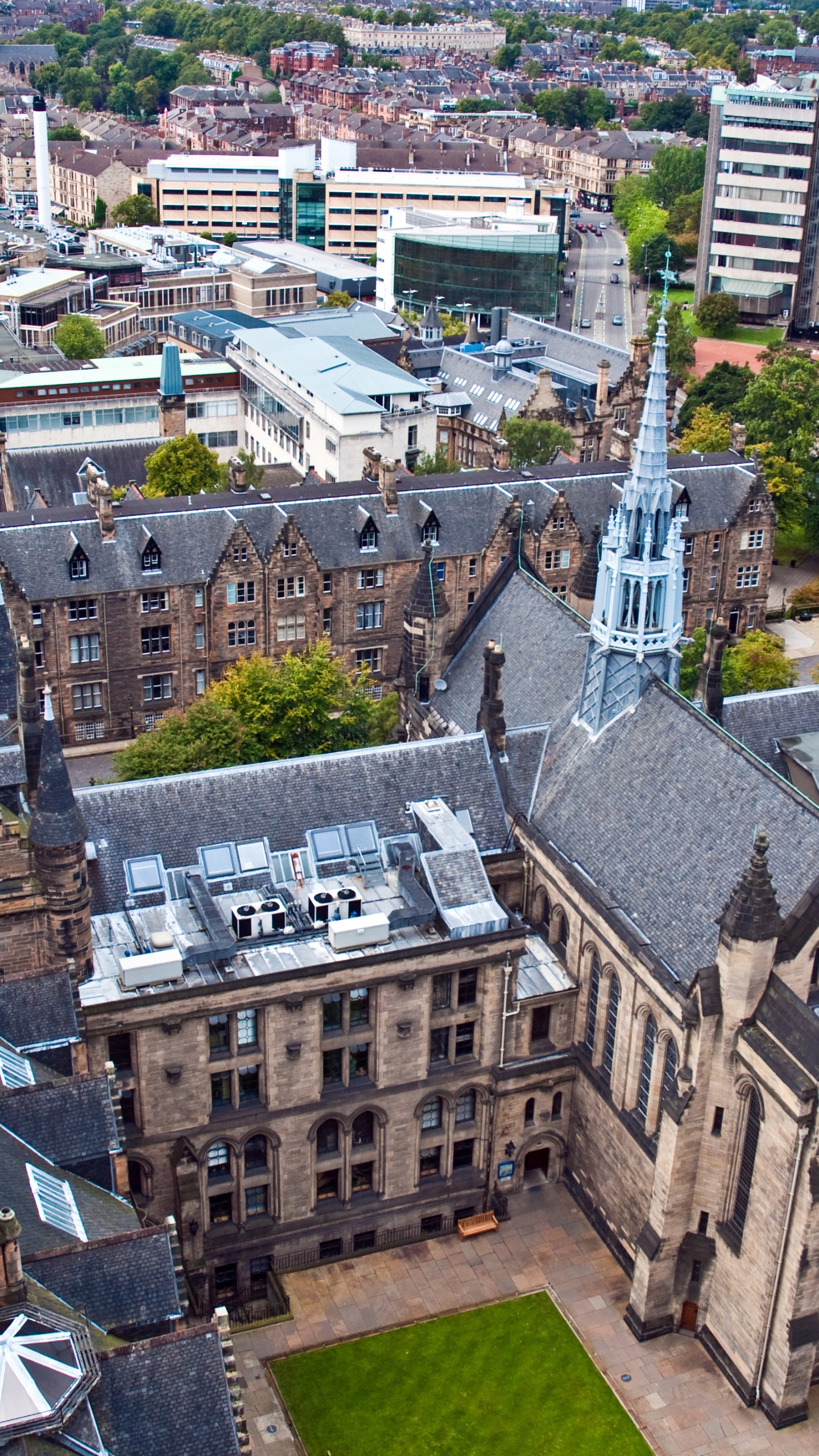 Обои кампус Университета Глазго, университет Глазго, Университет, кампус, студент в разрешении 1440x2560