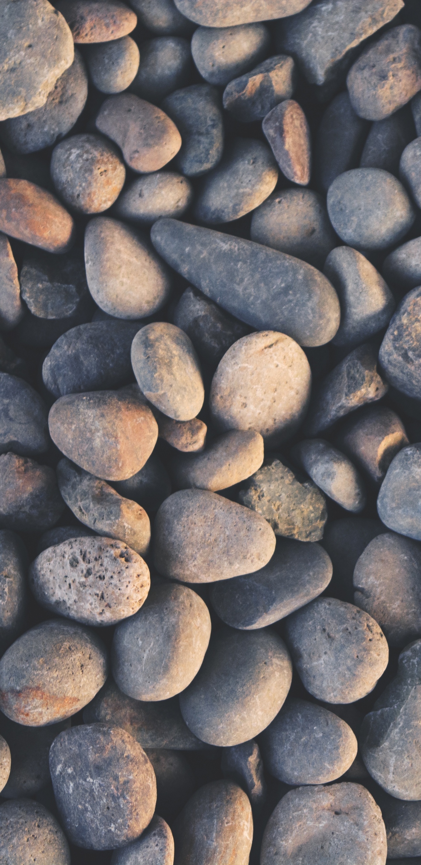 Обои рок, булыжник, гравий, материал, песок в разрешении 1440x2960