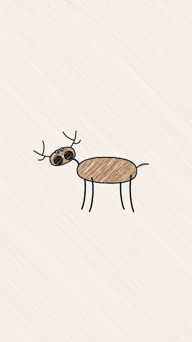 Обои Северный олень, антилопа, олень, олений рог, живая природа в разрешении 750x1334