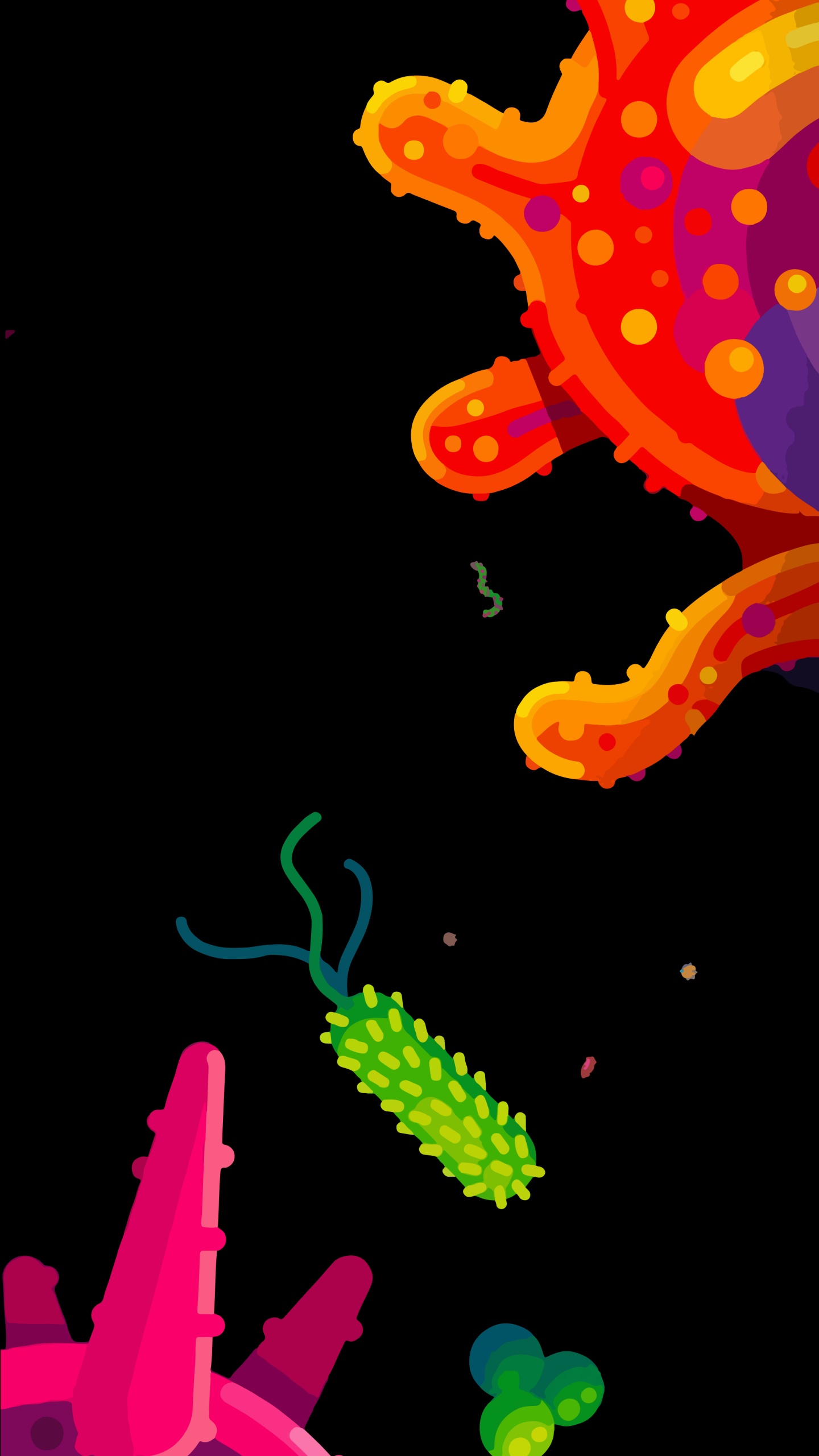 Обои короче, в двух словах, графический дизайн, свет, черный, газ в разрешении 1440x2560