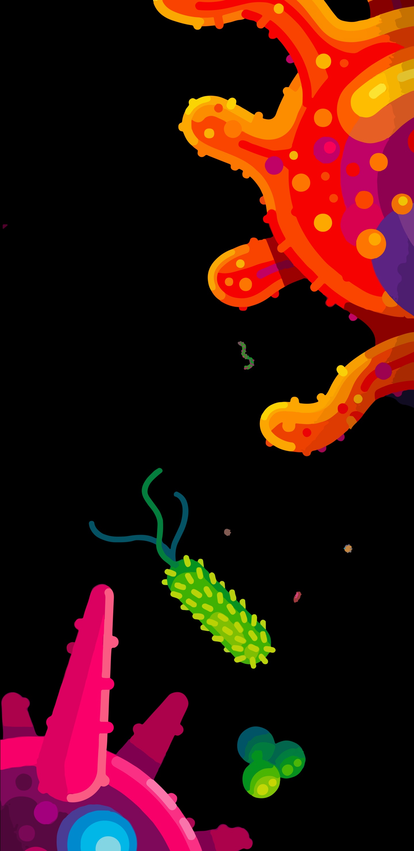 Обои короче, в двух словах, графический дизайн, свет, черный, газ в разрешении 1440x2960