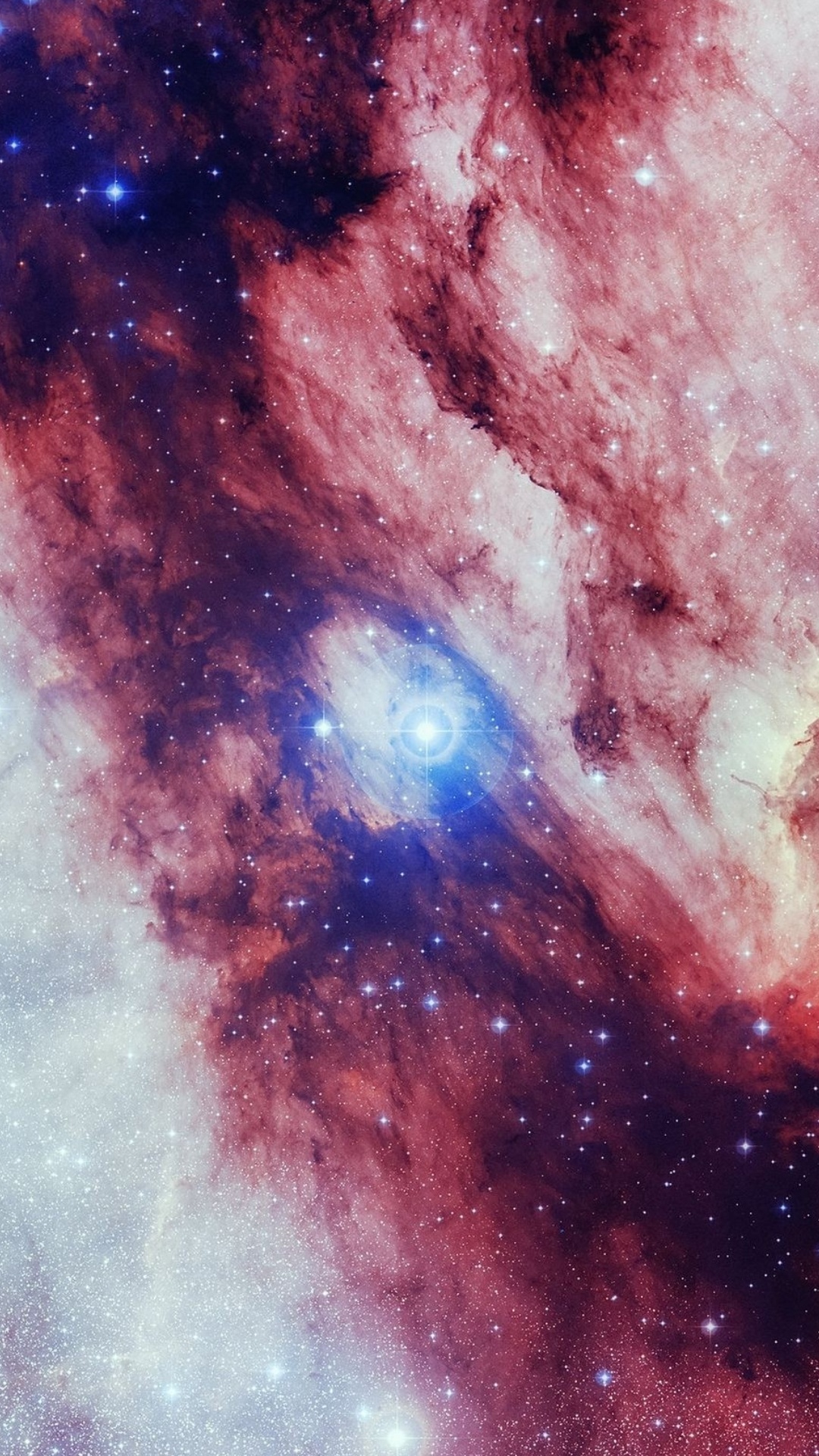 Обои туманность, космос, звезда, атмосфера, Галактика в разрешении 1080x1920