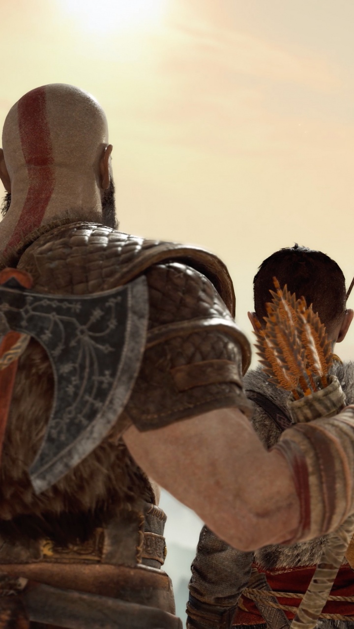 Обои god of war, кратос, god of war 3, СИЭ Санта-Монике студии, человек в разрешении 720x1280