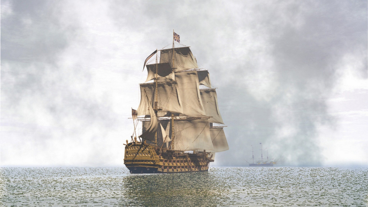 Обои Виктори, парусник, лодка, флагман, высокий корабль в разрешении 1280x720