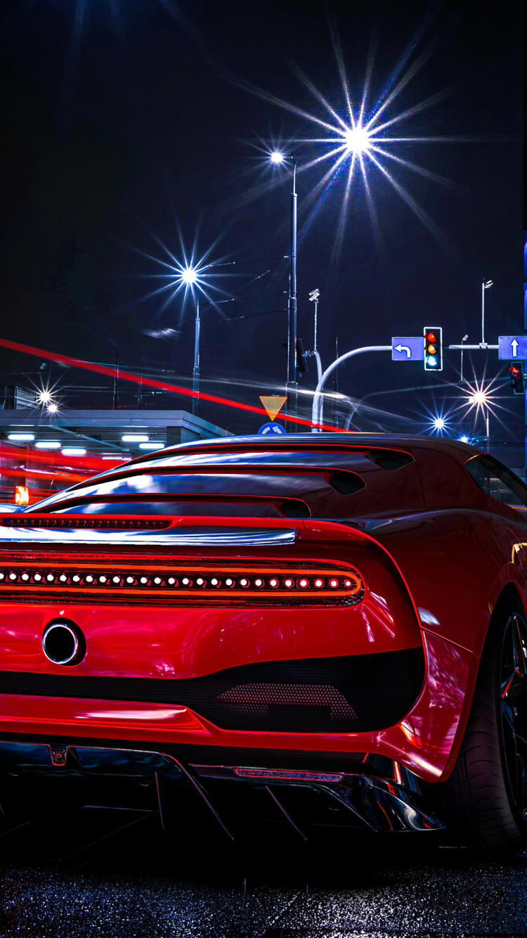 Обои отражение, колесо, шина, легковые автомобили, автомобильное освещение в разрешении 750x1334