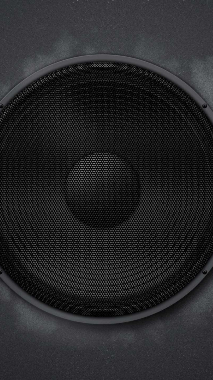Обои громкоговоритель, звуковое оборудование, сабвуфер, технологии, черный и белый в разрешении 750x1334