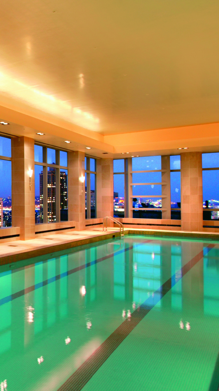 Обои центр досуга, досуг, недвижимость, окна, освещение в разрешении 750x1334