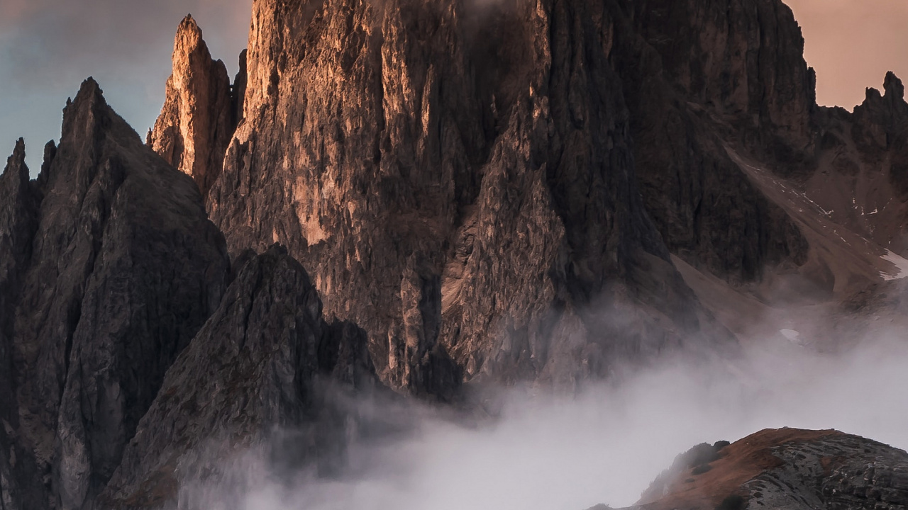 Обои microsoft windows, облако, гора, атмосфера, нагорье в разрешении 1280x720