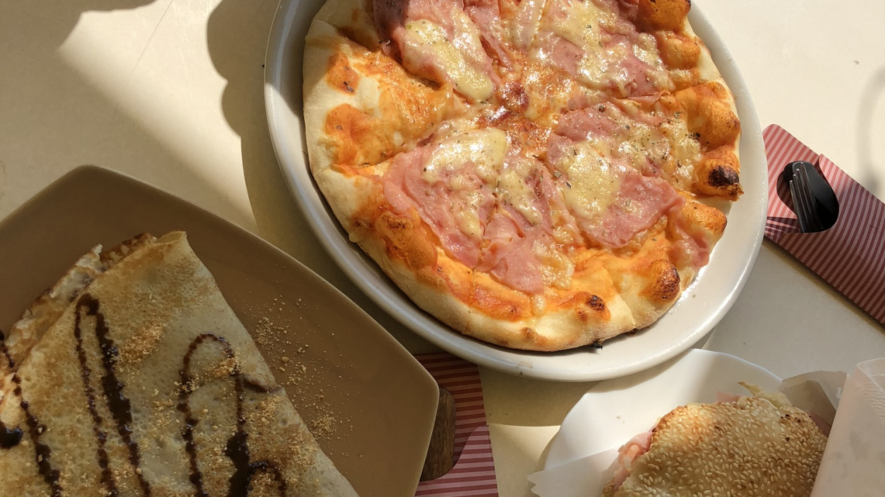 Обои пицца, завтрак, лепешки, пища, Кулинария в разрешении 1280x720