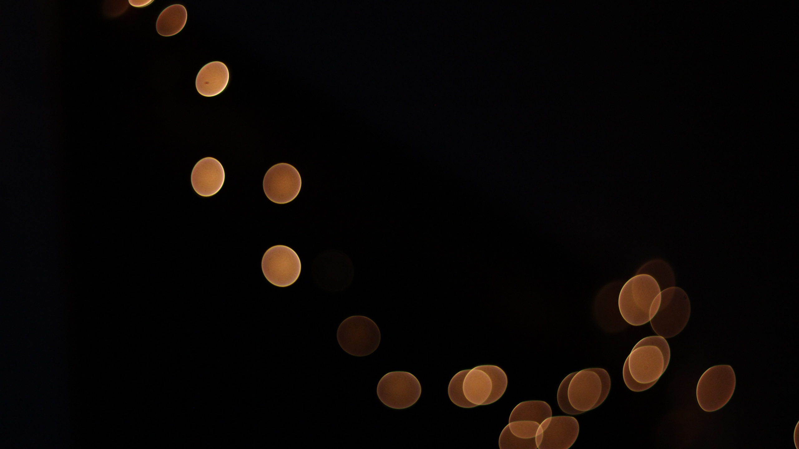 Обои ночь, темнота, свет, круг, полночь в разрешении 2560x1440