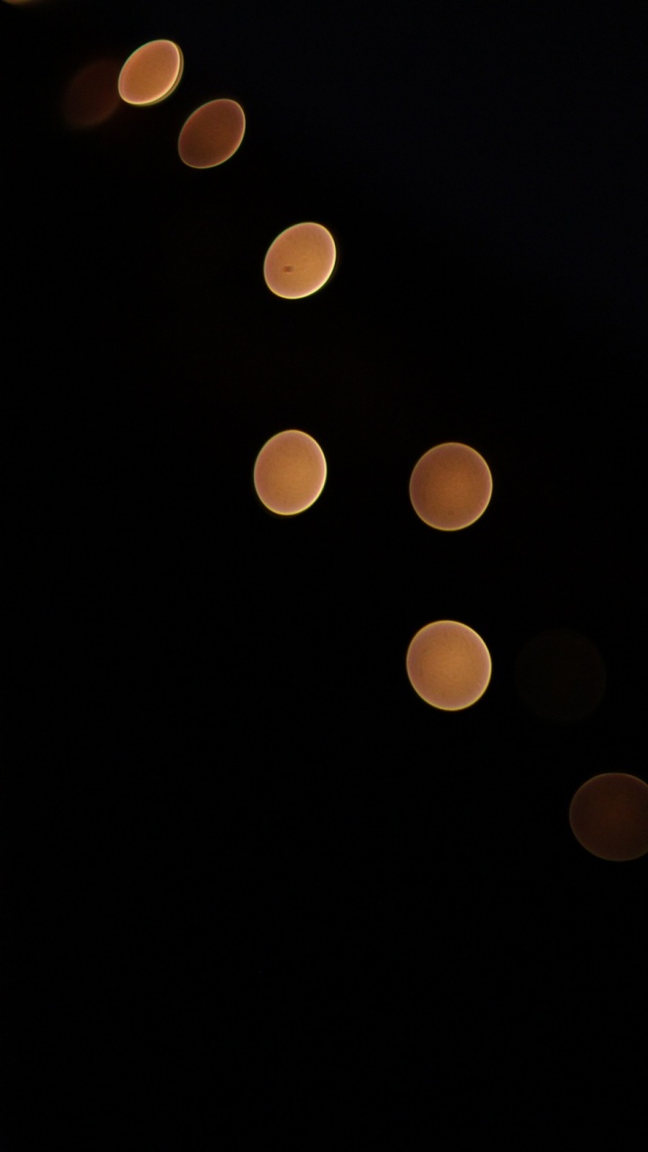 Обои ночь, темнота, свет, круг, полночь в разрешении 720x1280