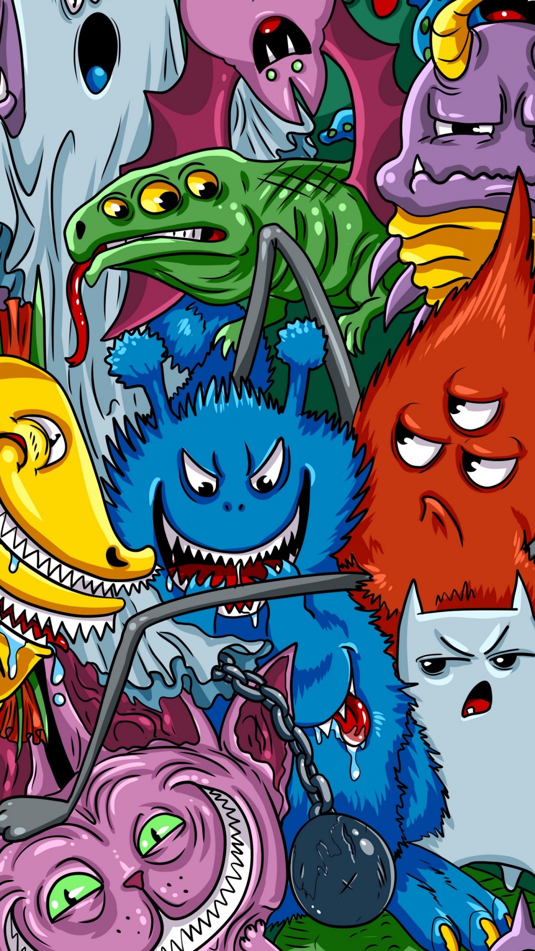 Обои мультфильм, арт, иллюстрация, визуальное искусство, рисование в разрешении 1080x1920