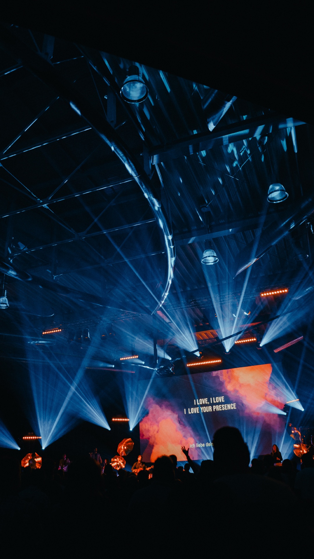 Обои концерт, свет, этап, Представление, технологии в разрешении 1080x1920