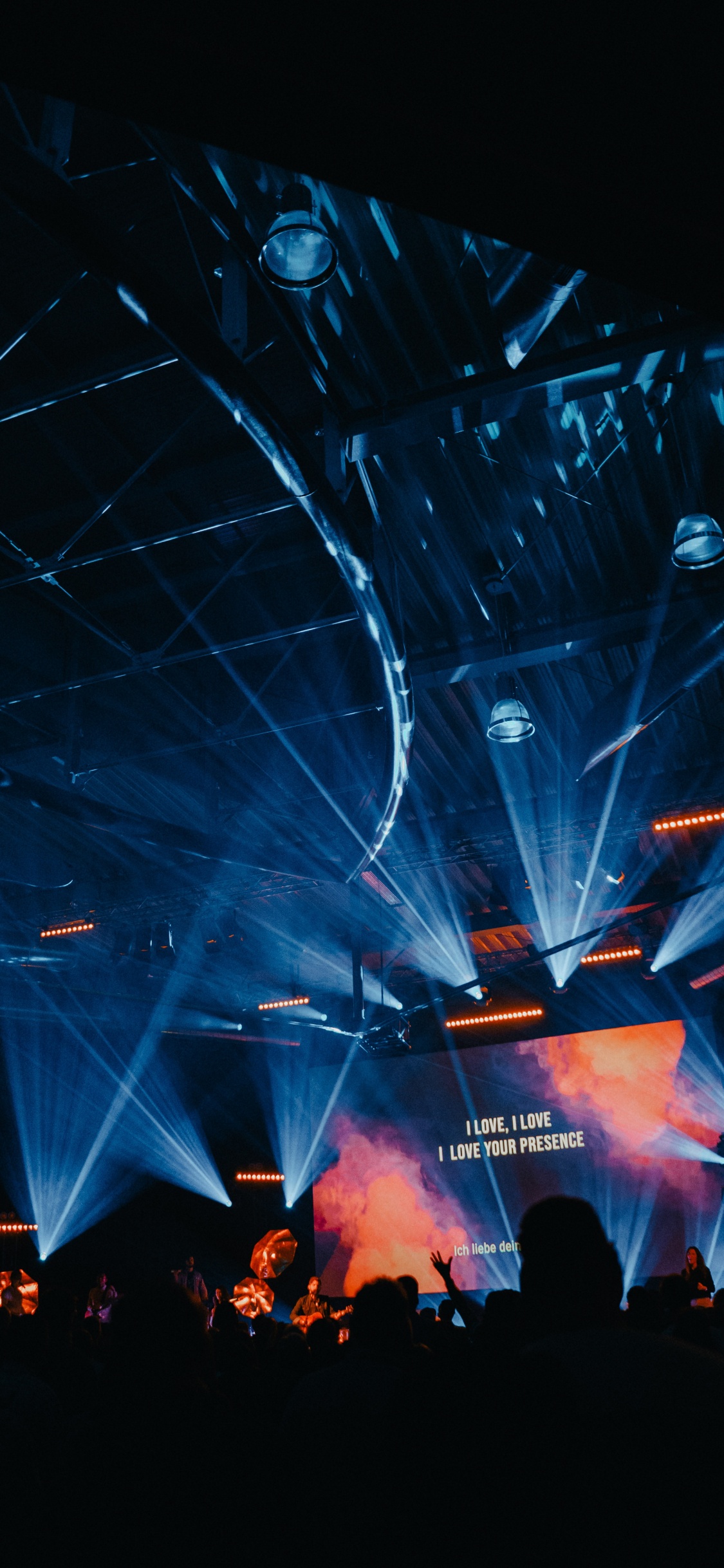 Обои концерт, свет, этап, Представление, технологии в разрешении 1125x2436