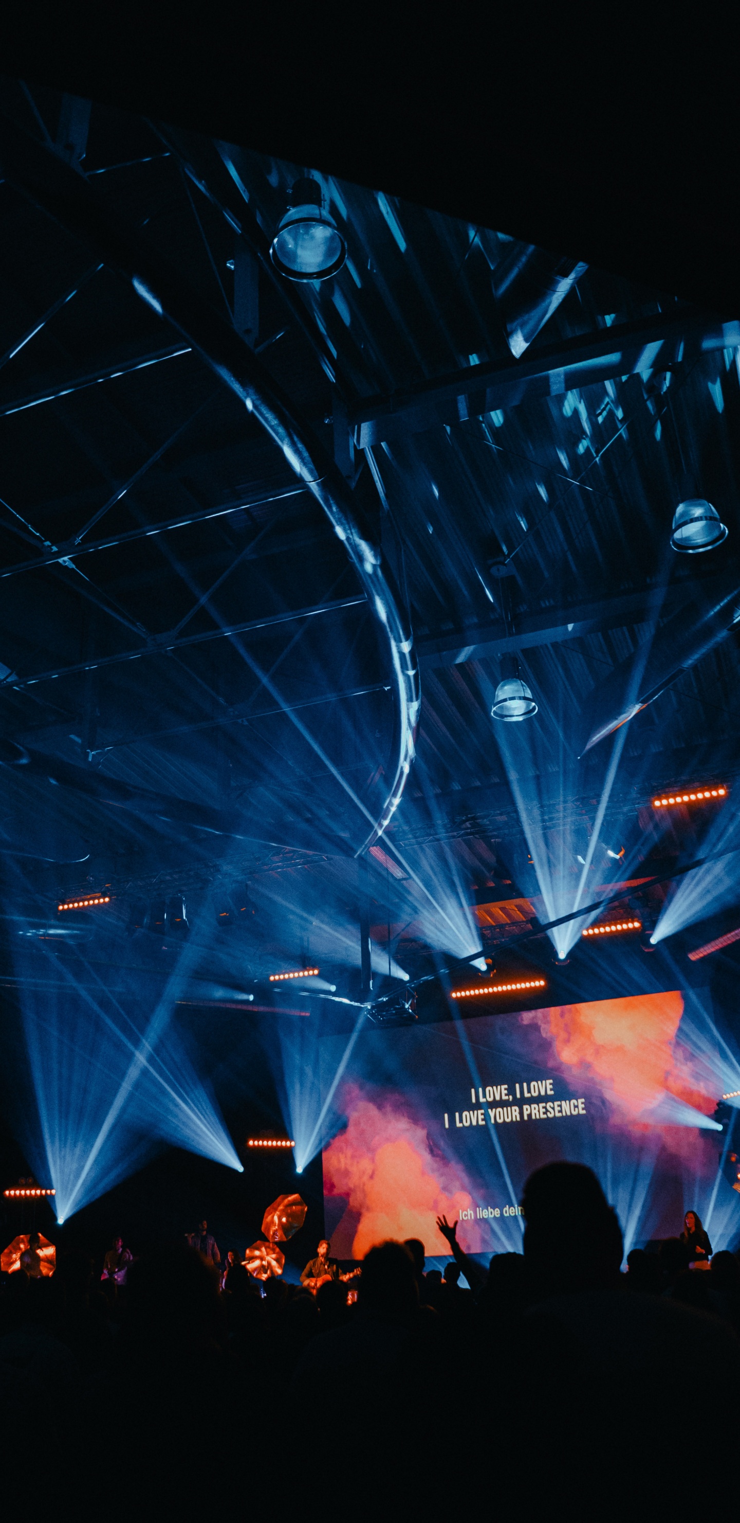 Обои концерт, свет, этап, Представление, технологии в разрешении 1440x2960