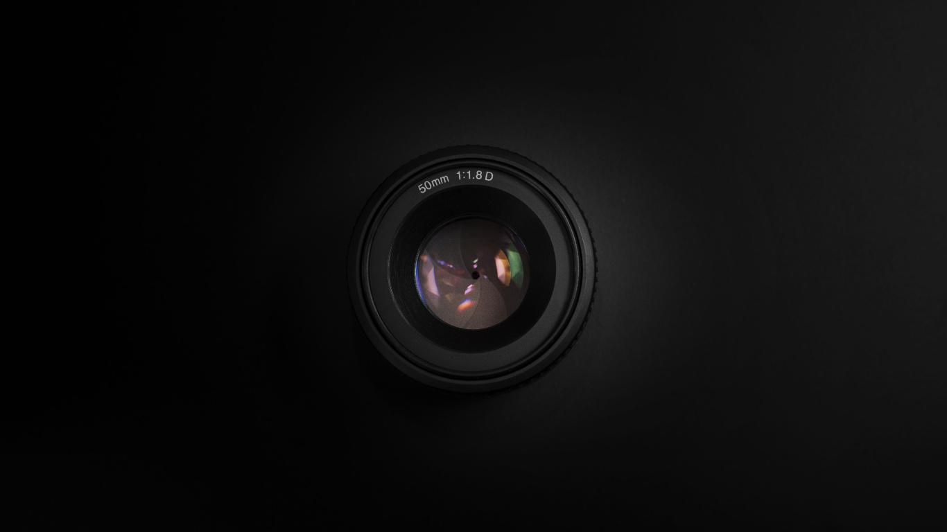 Обои объектив камеры, камера, черный, свет, темнота в разрешении 1366x768