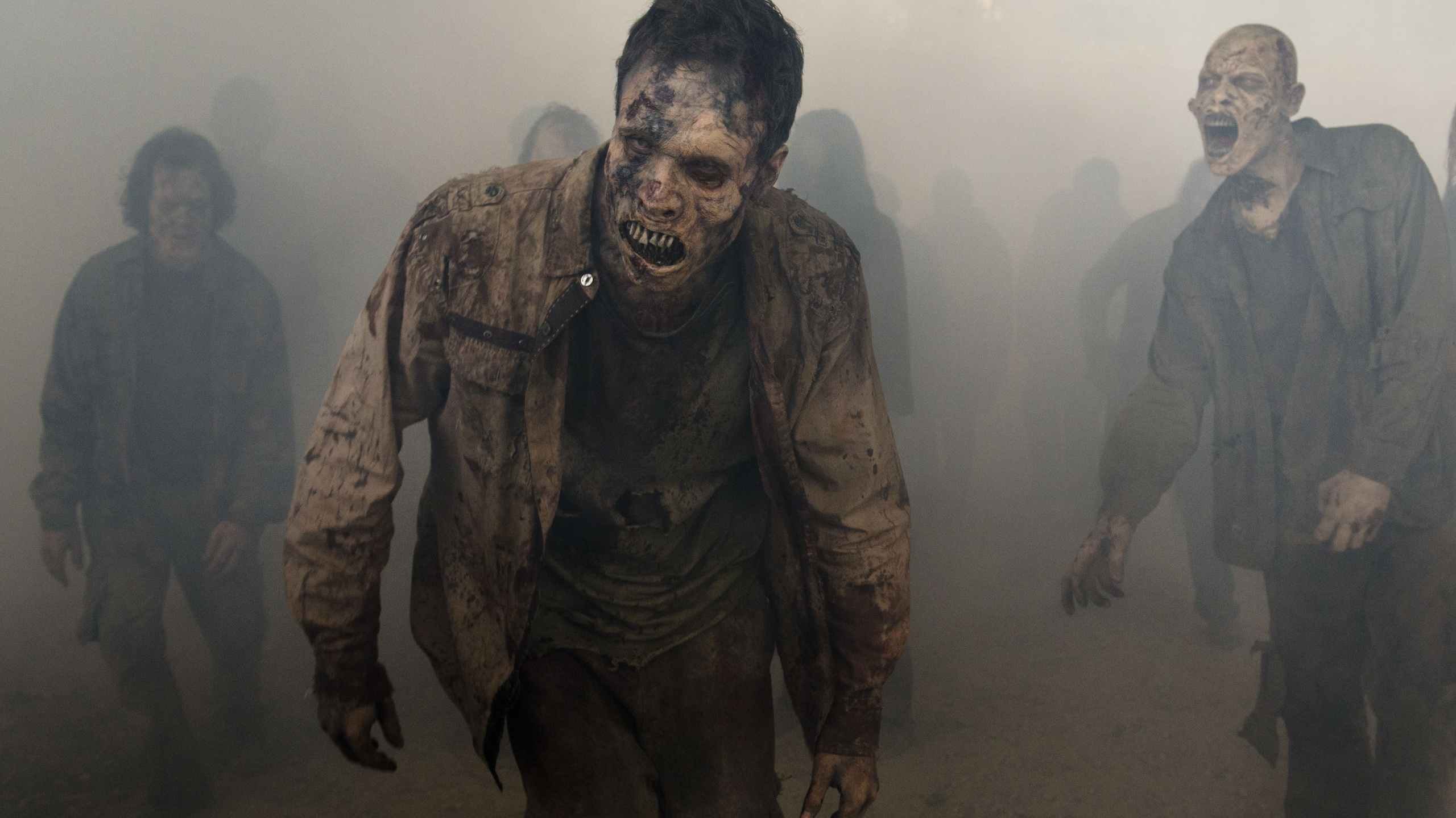 Обои Рик Граймс, Ниган, АМЦ, Ходячие Мертвецы - 7 Сезон, человек в разрешении 2560x1440