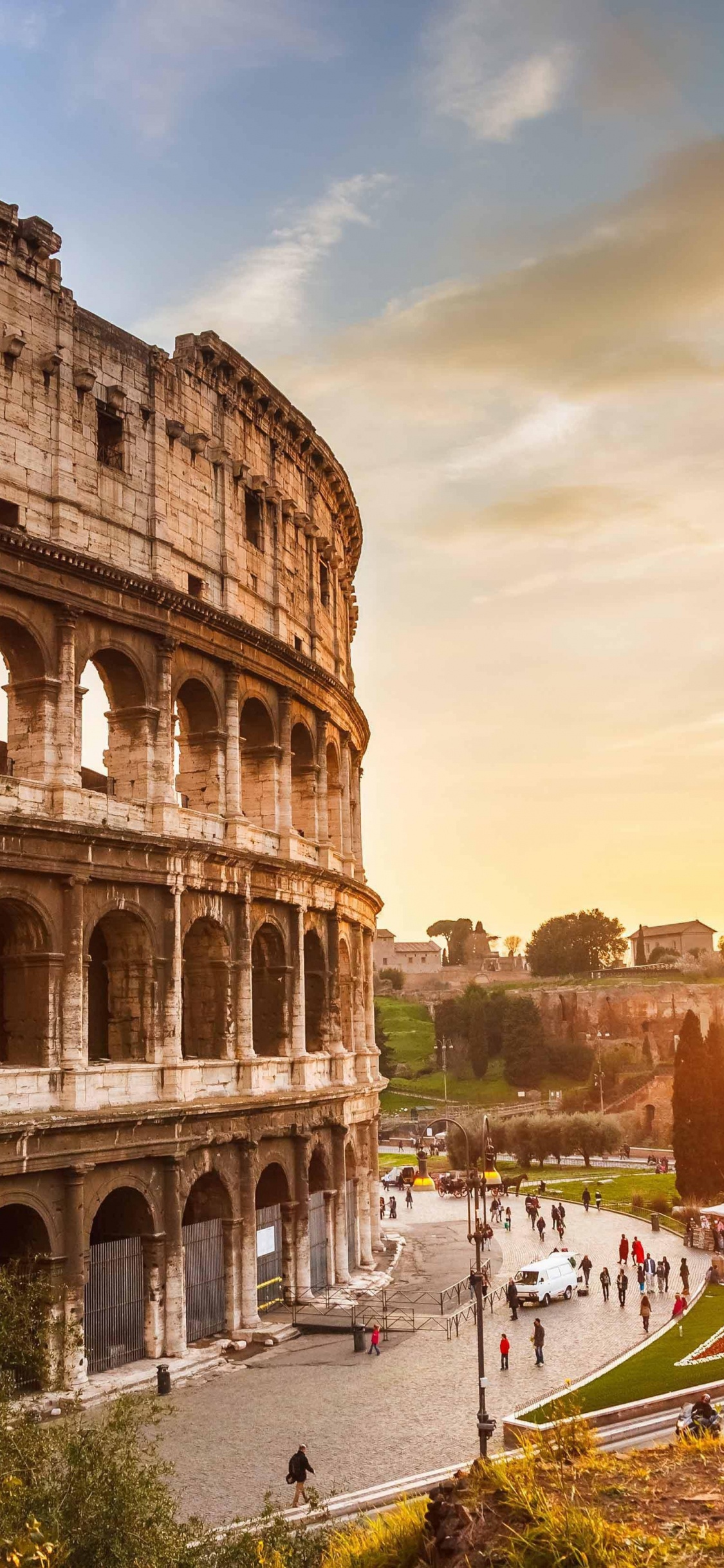 Обои достопримечательность, ориентир, Древний Рим, Древний римской архитектуры, древняя история в разрешении 1125x2436