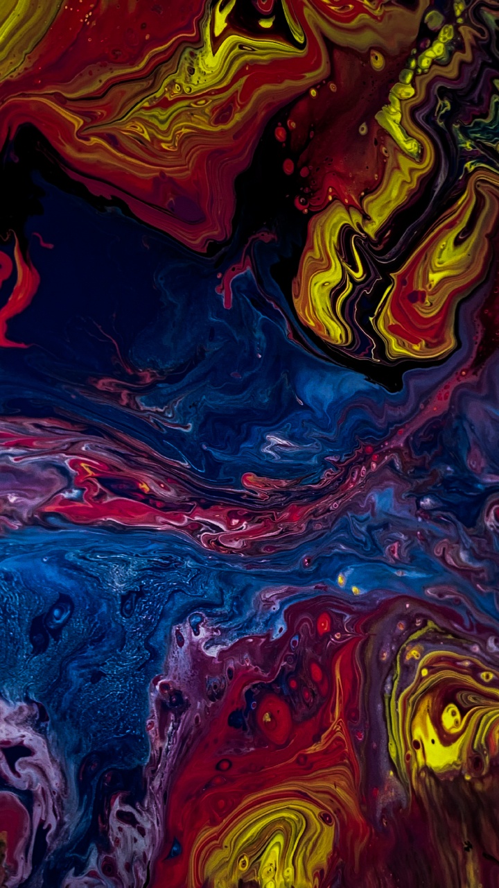 Обои абстрактное искусство, визуальное искусство, акриловая краска, акварельная живопись, арт в разрешении 720x1280