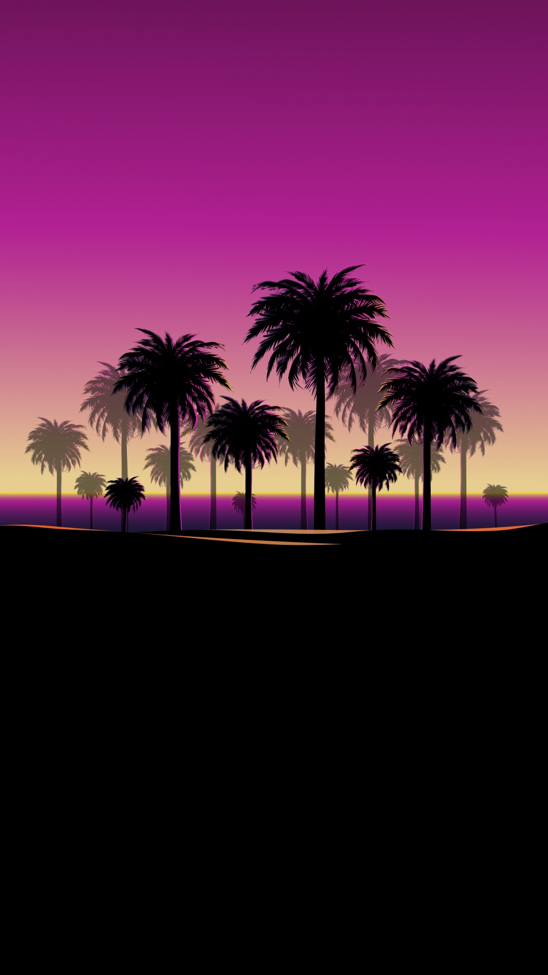 Обои атмосфера, послесвечение, лист, окружающая среда, пурпур в разрешении 1080x1920