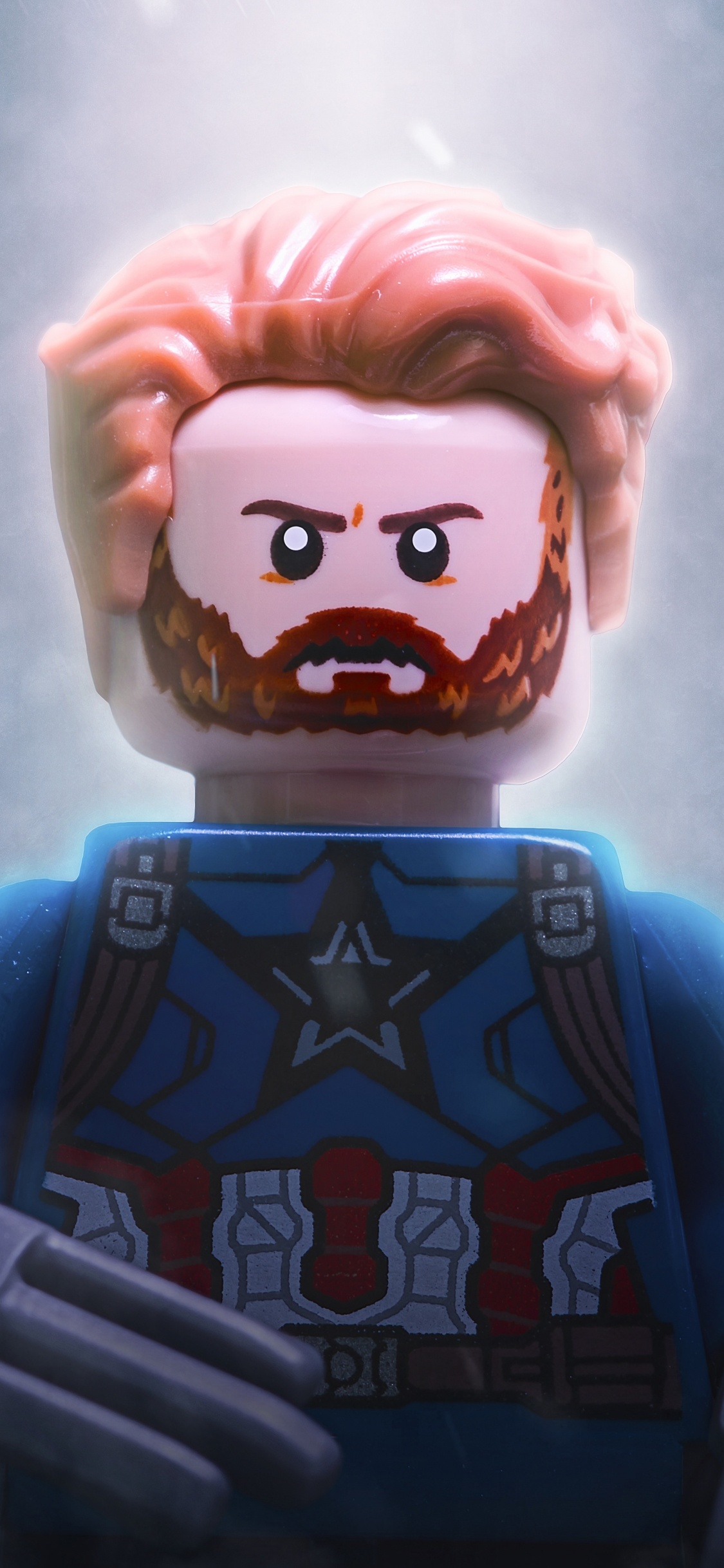 Обои Капитан Америка, Железный человек, игрушка, фигурка, иллюстрация в разрешении 1125x2436