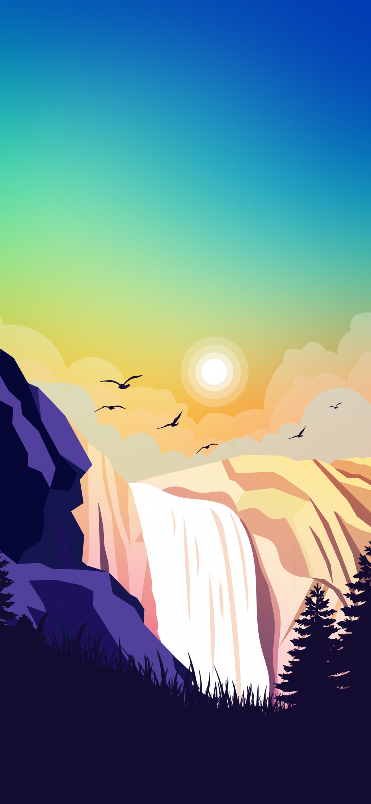 Обои облако, экорегион, природный ландшафт, окружающая среда, гора в разрешении 1242x2688