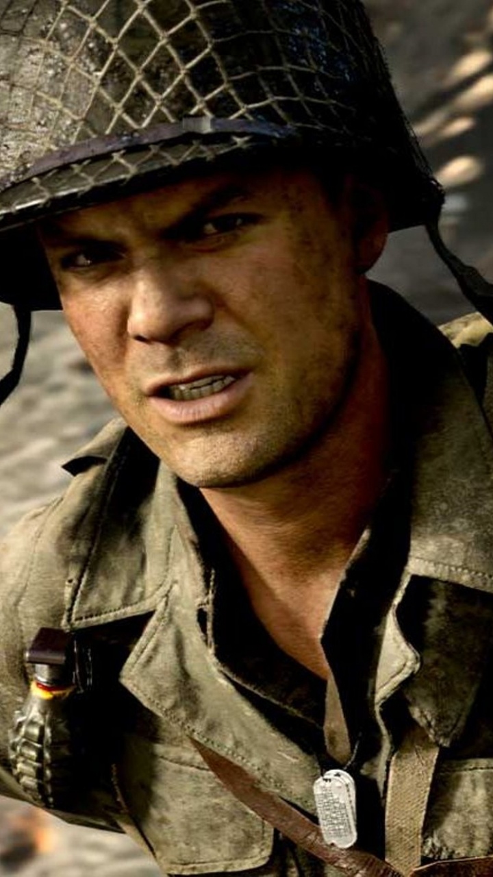 Обои Call of Duty WWII, многопользовательская видео игра, солдат, армия, военнослужащие в разрешении 720x1280