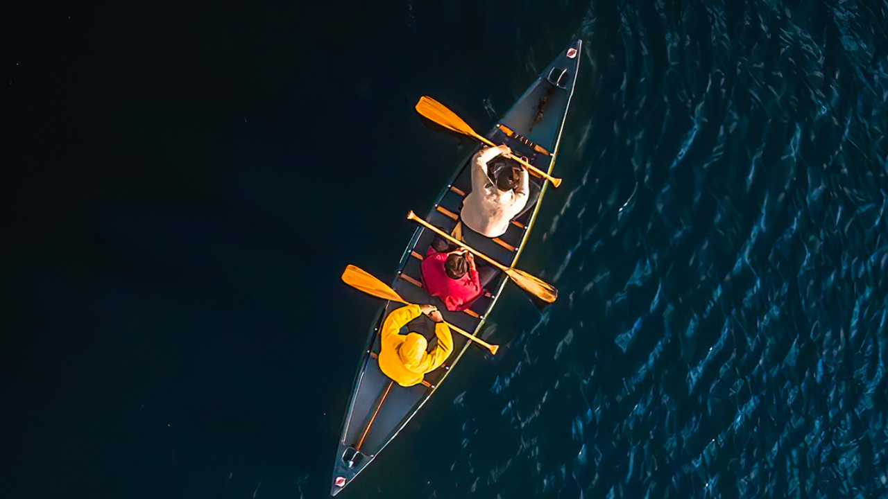 Обои вода, лодка, судно, отдых, озеро в разрешении 1280x720