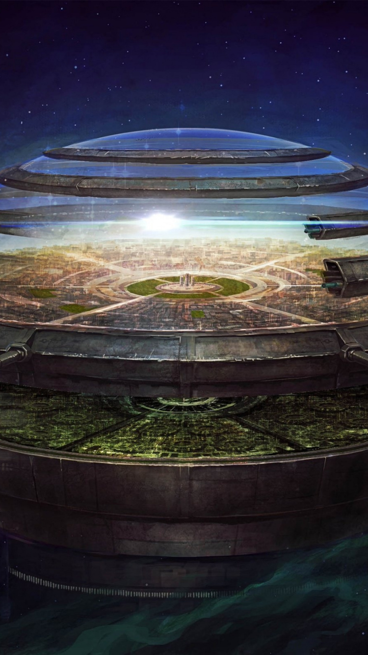 Обои земля, плоская земля, космос, атмосфера, арт в разрешении 750x1334