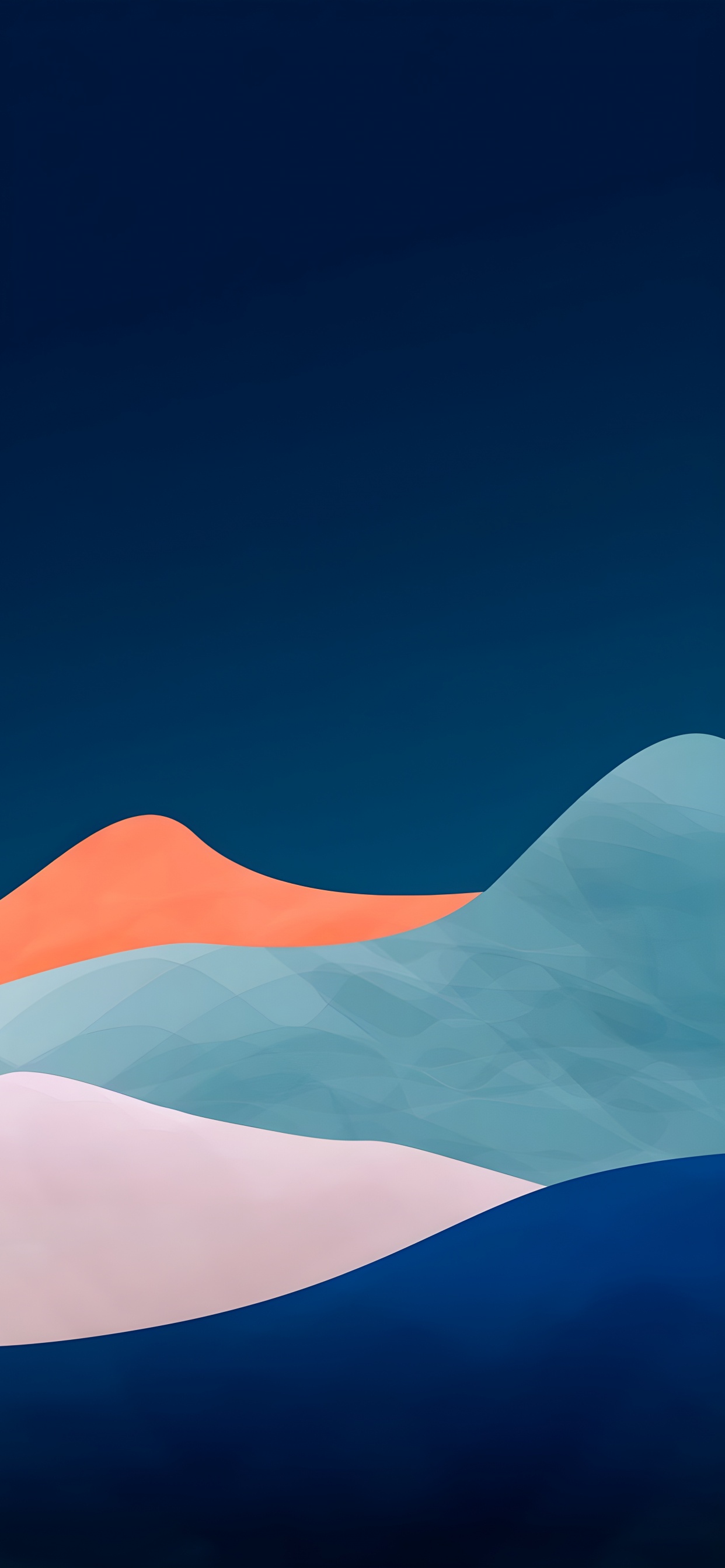 Обои лазурный, склон, флаг, арт, полутона и оттенки в разрешении 1242x2688