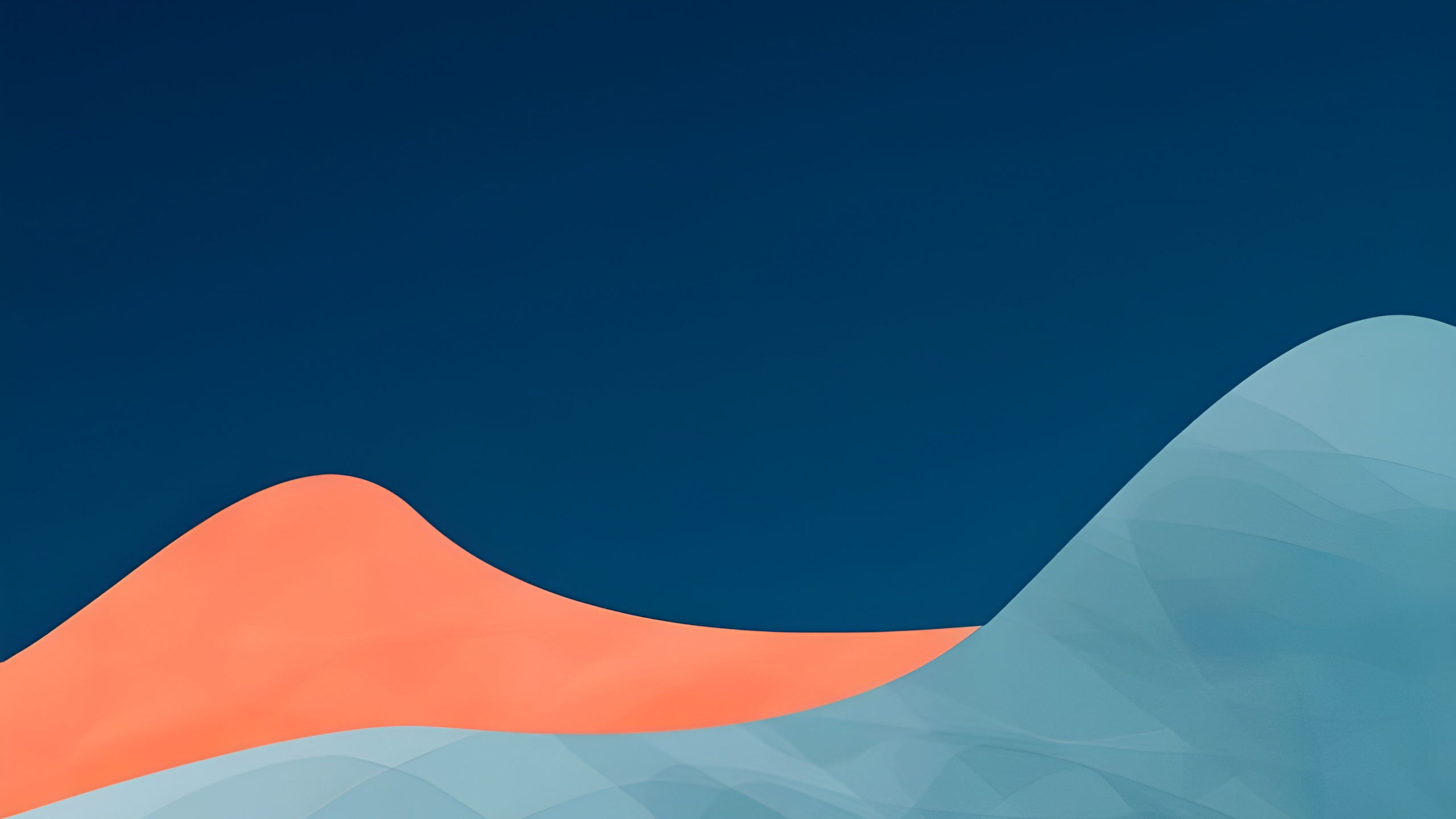 Обои лазурный, склон, флаг, арт, полутона и оттенки в разрешении 2560x1440