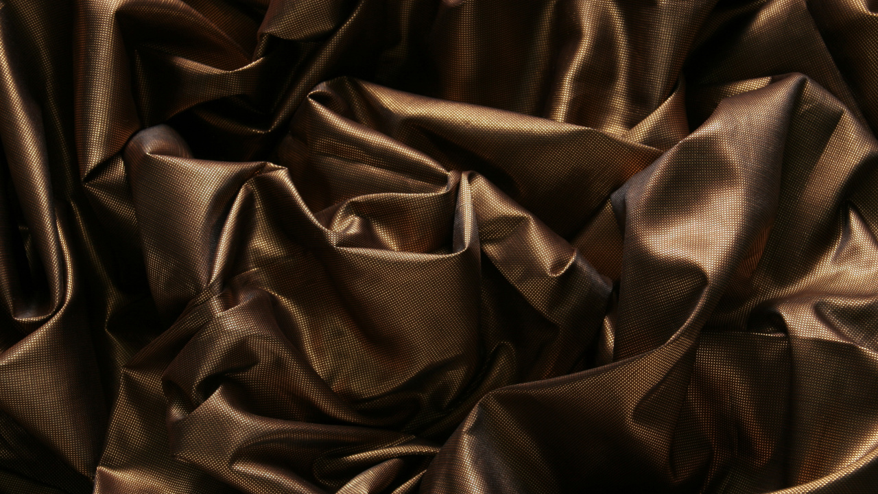 Обои материал, коричневый цвет, ткань, узор, гостиная комната в разрешении 1280x720