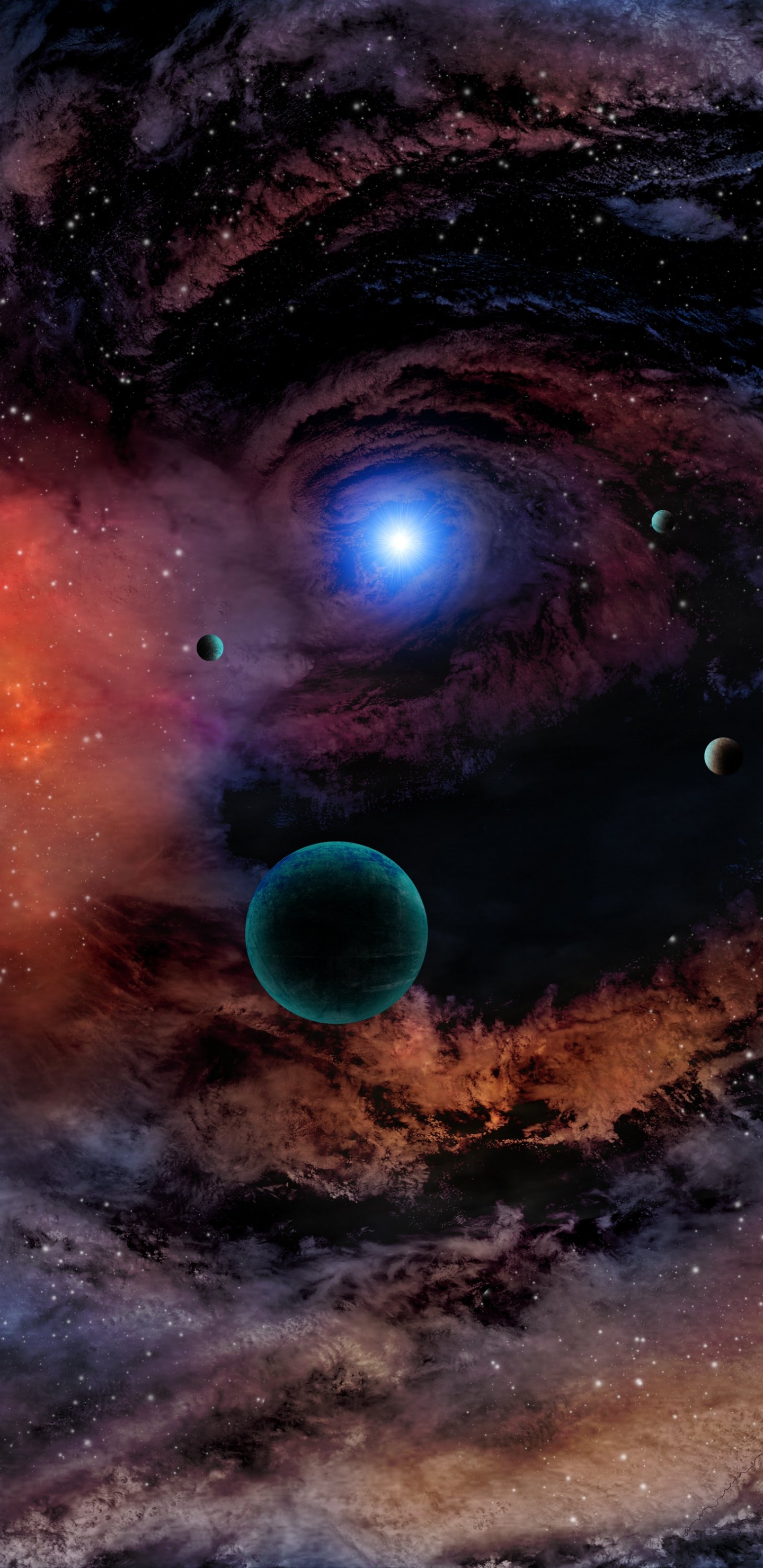 Обои космическое пространство, атмосфера, космос, астрономический объект, Астрономия в разрешении 1440x2960