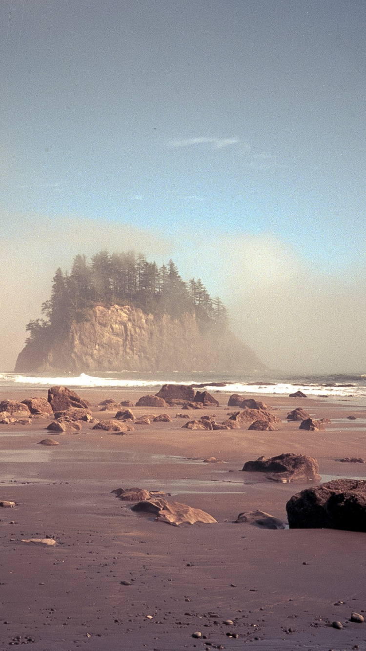 Обои море, пляж, побережье, океан, берег в разрешении 750x1334