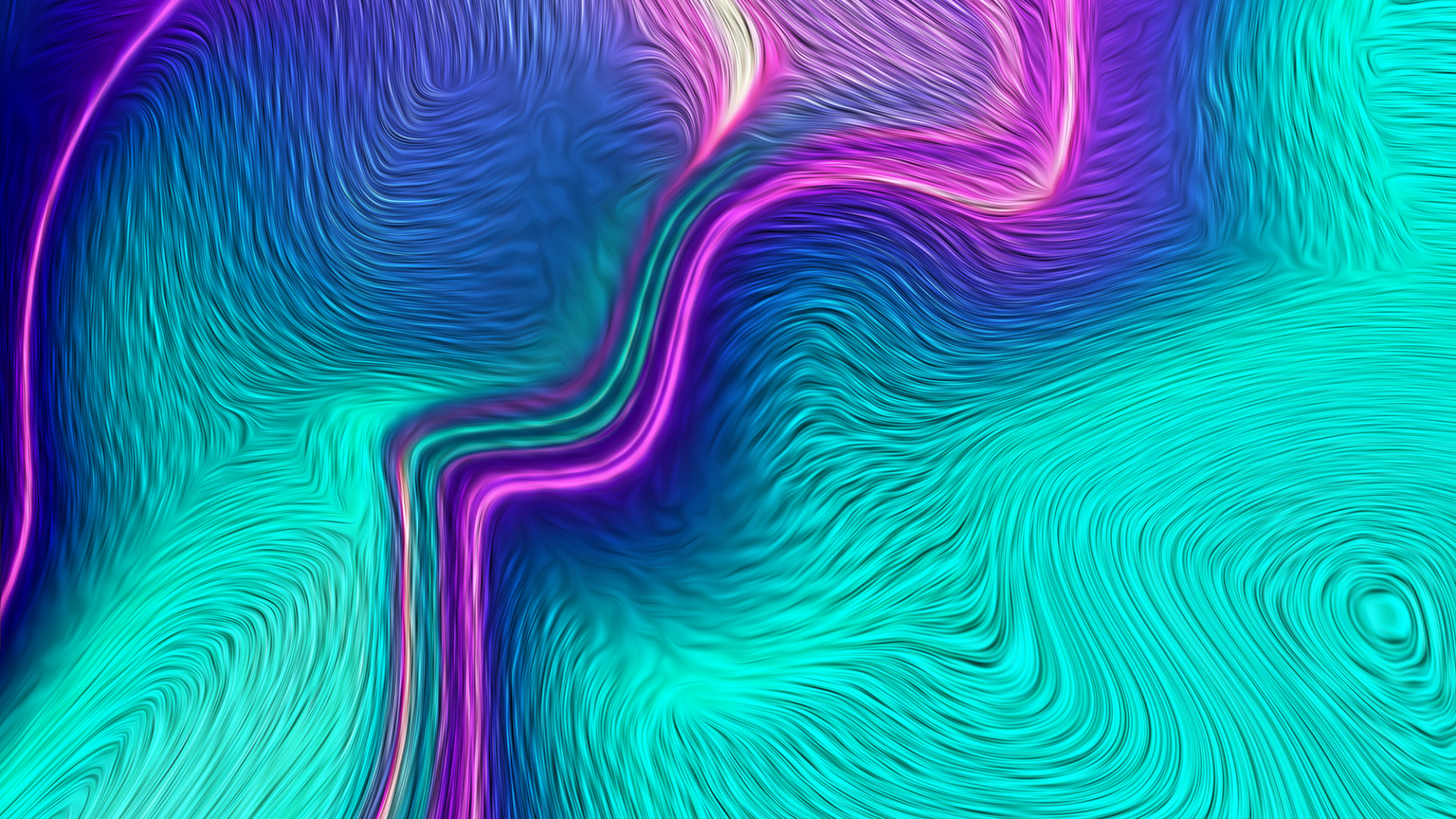 Обои фрактальное искусство, красочность, свет, пурпур, розовый в разрешении 1920x1080