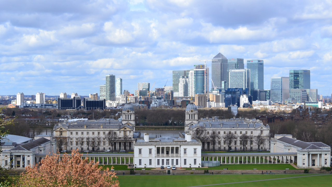 Обои Квинс-Хаус, архитектура, здание, город, линия горизонта в разрешении 1280x720