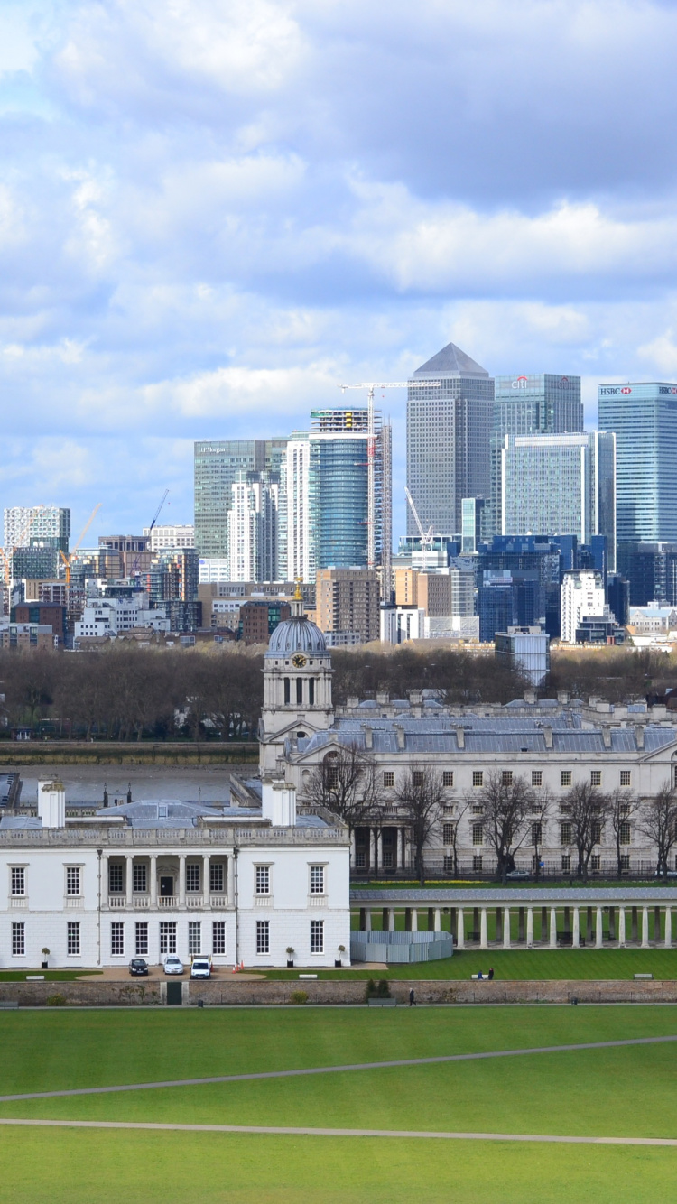 Обои Квинс-Хаус, архитектура, здание, город, линия горизонта в разрешении 750x1334