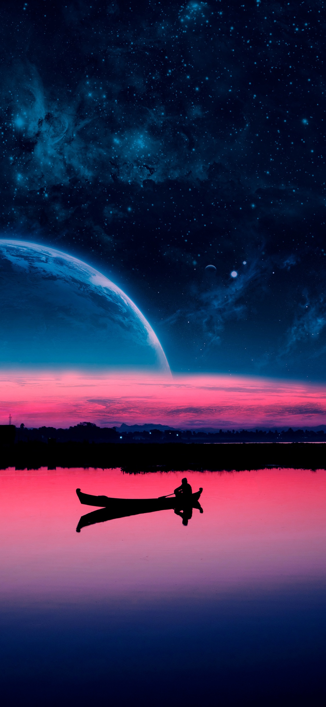 Обои красивый пейзаж, красавица, арт, ютуб, вода в разрешении 1125x2436